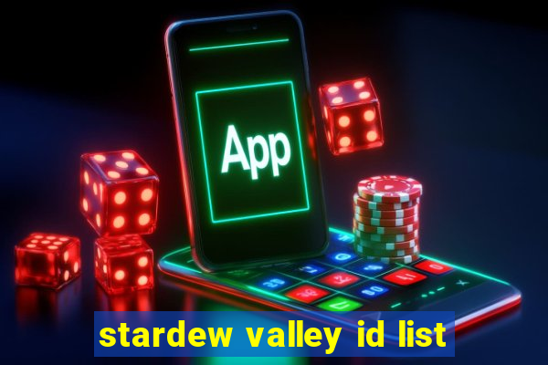 stardew valley id list